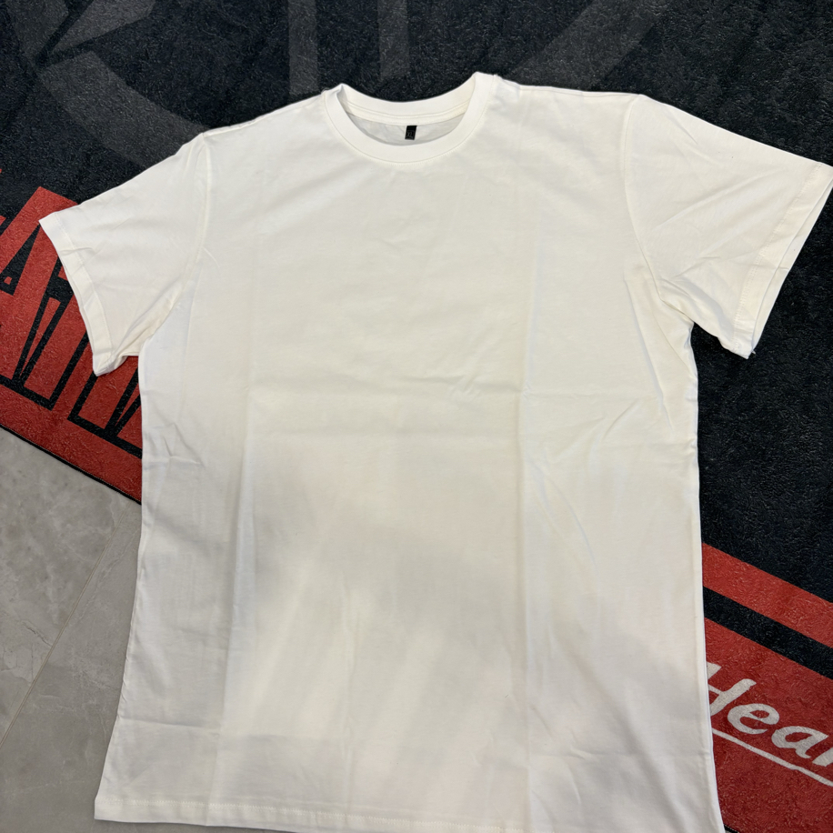Premium Location Baskılı Beyaz Motorcu T-Shirt