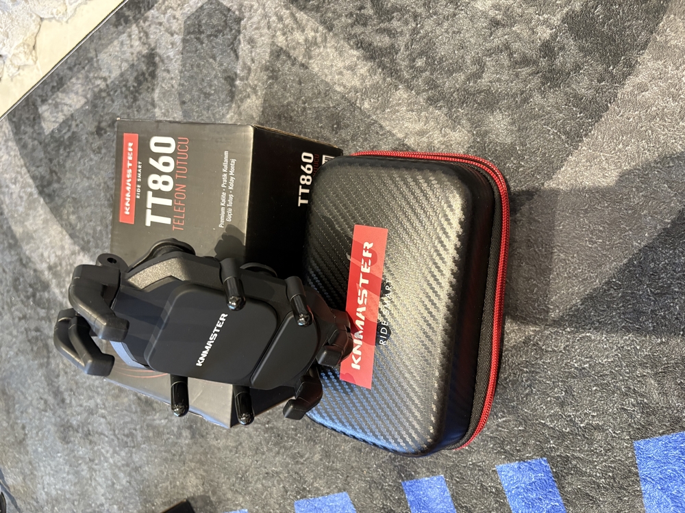 KNMASTER TT-860 TİTREŞİM ÖNLEYİCİ TÜM MOTOSİKLETLERE UYUMLU TELEFON TUTUCU