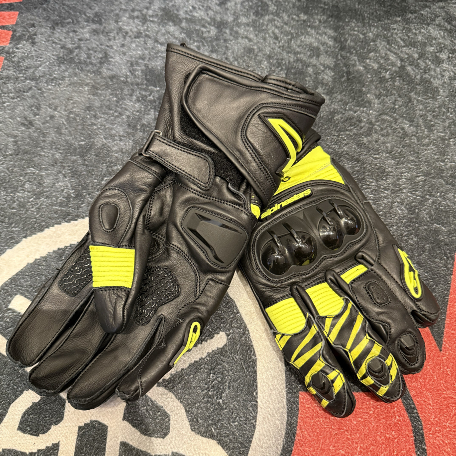 ALPİNESTARS GP FULL NEON HAKİKİ DERİ ELDİVEN M017