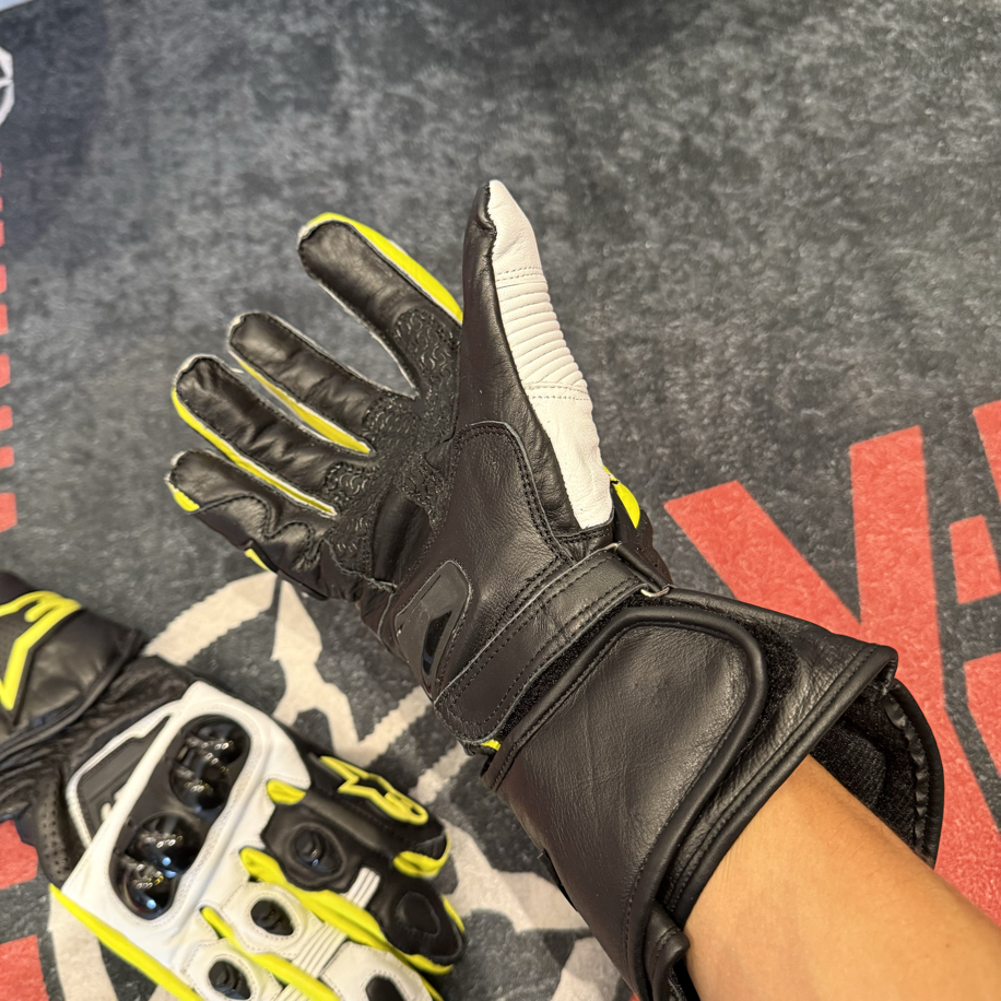 ALPİNESTARS GP FULL NEON HAKİKİ DERİ ELDİVEN M018